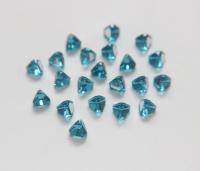 6mm Swarovski 4842 Pyramid Stone Vintage Austrian lead crystal rhinestones jewelry making findings