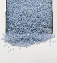 15/0 Charlotte Cut Beads in Light Sapphire Opal 5/10/20/50/250/500 Grams native craft supplies, jewelry making, embroidery