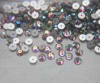 7mm Preciosa Crystal Flat Back Sew-On Stone - Loch Rose 12 Facet Sew-on STONES 24/72/144/720 Pieces, embroidery materials, wedding decoration