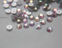 7mm Preciosa Crystal Flat Back Sew-On Stone - Loch Rose 12 Facet Sew-on STONES 24/72/144/720 Pieces, embroidery materials, wedding decoration