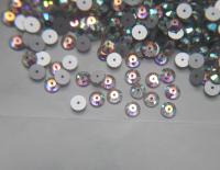 7mm Preciosa Crystal Flat Back Sew-On Stone - Loch Rose 12 Facet Sew-on STONES 24/72/144/720 Pieces, embroidery materials, wedding decoration