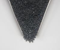 13/0 Charlotte Cut Beads Matt Black Diamond Silver Lined 5/10/20/50/250/500 Grams embroidery materials, jewelry making, Native beads