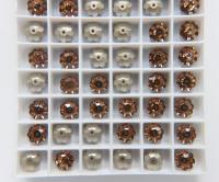 8mm Swarovski Margarita Sew-on Stone (3700) 4 Colors 6/12/24/72 Pieces PREMIUM Materials