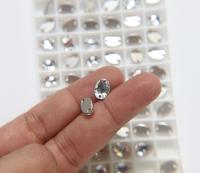 Swarovski 3210 Oval Sew-On 10x7 mm Crystal Sew Bead, embroidery, jewelry parts 2/6/12/24/72 pieces bridal decorations, embroidery material