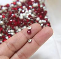 6mm Swarovski Margarita Sew-on Stone (3700) Siam Foiled 12/24/72/144 Pieces PREMIUM Materials