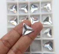 16 mm Swarovski (3270) Cosmic Triangle Crystal, embroidery, jewelry parts 2/6/24/72 pieces bridal decorations, embroidery materials