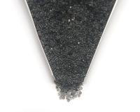 13/0 Charlotte Cut Beads Crystal Matt Graphite Lined 5/10/20/50/250/500 Grams embroidery materials, jewelry making, vintage beads