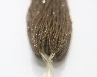 11/0 Hanks Charlotte Cut Beads Crystal Matt Khaki Lined 1/5/25/50/100 Hanks PREMIUM SEED BEADS, Native Supplies