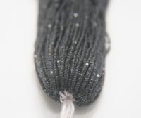 11/0 Hanks Charlotte Cut Beads Crystal Matt Graphite Lined 1/5/25/50/100 Hanks PREMIUM SEED BEADS, Native Supplies