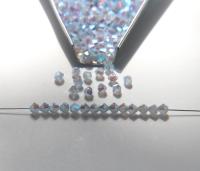 4mm Preciosa Light Sapphire Opal 2X Aurore Boreale Bicones Beads 36/72/144/432/720 Pieces PREMIUM MATERIALS,embroidery materials