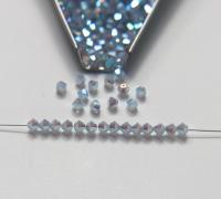 4mm Preciosa Light Sapphire Opal 2X Aurore Boreale Bicones Beads 36/72/144/432/720 Pieces PREMIUM MATERIALS,embroidery materials