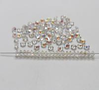 5x3mm Crystal Preciosa Flat Bicone Beads Crystal Aurore Boreale 36/72/144/432/720 Pieces vintage premium beads, wedding embellishments