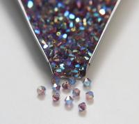 4mm Preciosa Lilac 2X Aurore Boreale Bicones Beads 36/72/144/432/720 Pieces PREMIUM MATERIALS,embroidery materials, jewelry supplies