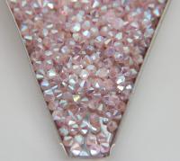 4mm Preciosa Rose Opal 2X Aurore Boreale Bicones Beads 36/72/144/432/720 Pieces PREMIUM MATERIALS,embroidery materials