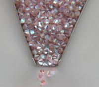 4mm Preciosa Rose Opal 2X Aurore Boreale Bicones Beads 36/72/144/432/720 Pieces PREMIUM MATERIALS,embroidery materials