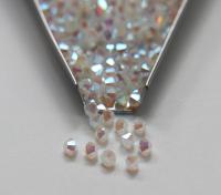 4mm Preciosa White Opal 2X Aurore Boreale Bicones Beads 36/72/144/432/720 Pieces PREMIUM MATERIALS,embroidery materials