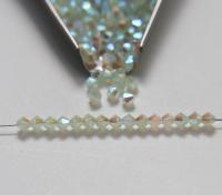 4mm Preciosa Chrysolite Opal 2X Aurore Boreale Bicones Beads 36/72/144/432/720 Pieces PREMIUM MATERIALS,embroidery materials