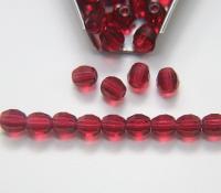 Czech Glass Beads, 6mm Ruby Firepolish, Faceted Round 12/36/72/144/288 Pieces Jewelry making beads Made in Czech Republic PREMIUM MATERIALS