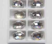 Swarovski 3210 Oval Sew-On 24X17 mm Crystal Sew-On Bead, embroidery, jewelry parts 2/6/12/24 pieces bridal decorations, embroidery material