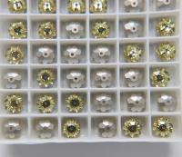 8mm Swarovski Margarita Sew-on Stone (3700) 4 Colors 6/12/24/72 Pieces PREMIUM Materials