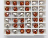8mm Swarovski Margarita Sew-on Stone (3700) 4 Colors 6/12/24/72 Pieces PREMIUM Materials