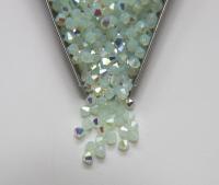 4mm Preciosa Chrysolite Opal 1X Aurore Boreale Bicones Beads 36/72/144/432/720 Pieces PREMIUM MATERIALS,embroidery materials