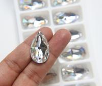 Swarovski Pear (Drop) 28 x 17 mm Sew On Stone ~ Art. 3230, embroidery, jewelry parts 2/6/12/24 pieces bridal decorations