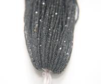 11/0 Hanks Charlotte Cut Beads Crystal Matt Graphite Lined 1/5/25/50/100 Hanks PREMIUM SEED BEADS, Native Supplies