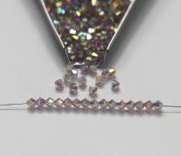 4mm Preciosa Violet 2X Aurore Boreale Bicones Beads 36/72/144/432/720 Pieces PREMIUM MATERIALS,embroidery materials, jewelry supplies