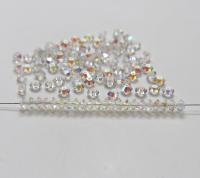 5x3mm Crystal Preciosa Flat Bicone Beads Crystal Aurore Boreale 36/72/144/432/720 Pieces vintage premium beads, wedding embellishments