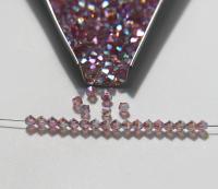 4mm Preciosa Lilac 2X Aurore Boreale Bicones Beads 36/72/144/432/720 Pieces PREMIUM MATERIALS,embroidery materials, jewelry supplies
