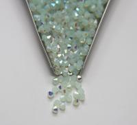 4mm Preciosa Chrysolite Opal 1X Aurore Boreale Bicones Beads 36/72/144/432/720 Pieces PREMIUM MATERIALS,embroidery materials