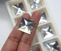 Swarovski 22mm Sew On Crystals Square (3240), embroidery, jewelry parts 1/2/6/12/24 pieces bridal decorations, embroidery materials