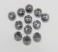 10mm Swarovski 3122 Round Crystal Satin Button 2/6/12 pieces