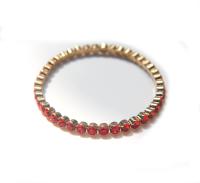 Swarovski Stretch Bezel Chain Bracelet Light Siam / Siam 137E00P3218C F13 Gold 03-05 mil Swarovski Stretch Bezel jewelry, hand cuffs