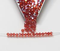 4mm Swarovski Indian Red AB Bicones beads rainbow 36/72/144/432/720 Pieces (550) rainbow beads, jewelry making, couture embellishments
