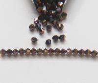 4mm Swarovski Crystal Dorado Blue 2X FC Bicones Rainbow Crystal Beads 36/72/144/432/720 Pieces jewelry making, embroidery couture materials