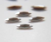 15x4mm Swarovski Light Grey Opal Marquise New Vintage Pointy Back Navette 4200 crystals gold foil Jewery vintage making stones