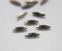 11x3mm Swarovski Black Diamond Marquise New Vintage Pointy Back Navette 4200 crystals Jewery making stones gemstones