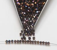 4mm Swarovski Crystal Dorado Blue 2X FC Bicones Rainbow Crystal Beads 36/72/144/432/720 Pieces jewelry making, embroidery couture materials
