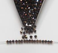 4mm Swarovski Crystal Dorado Blue 2X FC Bicones Rainbow Crystal Beads 36/72/144/432/720 Pieces jewelry making, embroidery couture materials