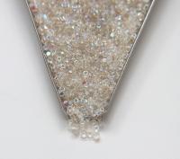8/0 Charlotte Cut Beads Patina Crystal Aurore Boreale 10/20/50/250/500 Grams PREMIUM SEED Beads, jewelry supply, vintage findings