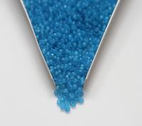 8/0 Truecuts Beads Caribbean Blue Opal glass beads jewelry supply vintage findings craft supply rare materials