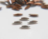 15x4mm Swarovski Light Grey Opal Marquise New Vintage Pointy Back Navette 4200 crystals gold foil Jewery vintage making stones