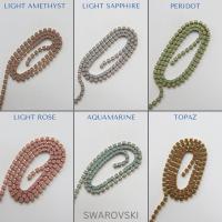 14PP Rhinestone Chain Swarovski vintage Matt 2mm Wedding Bridal Supplies Jewelry Making decorations