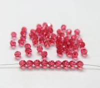 6mm Swarovski Elements Article 5000 Indian Pink Faceted Round Beads jewelry making ornament