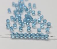 6mm Swarovski Elements Article 5000 Aquamarine Faceted Round Beads jewelry making ornament