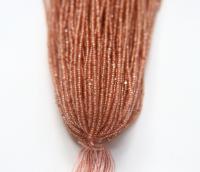 13/0 Hanks Charlotte True Cut Beads Matt Crystal Rose Gold Lined jewellery rare glass beads jewelry supply native beads