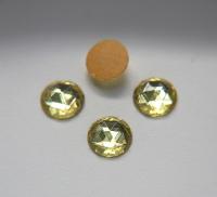 Preciosa 11 mm Jonquil Vintage Rauten Flat Back Foiled Cabochon old ornaments making