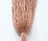 13/0 Hanks Charlotte Cut Beads Crystal Rose Gold Lined Hanks jewellery rare glass beads native jewelry supply
